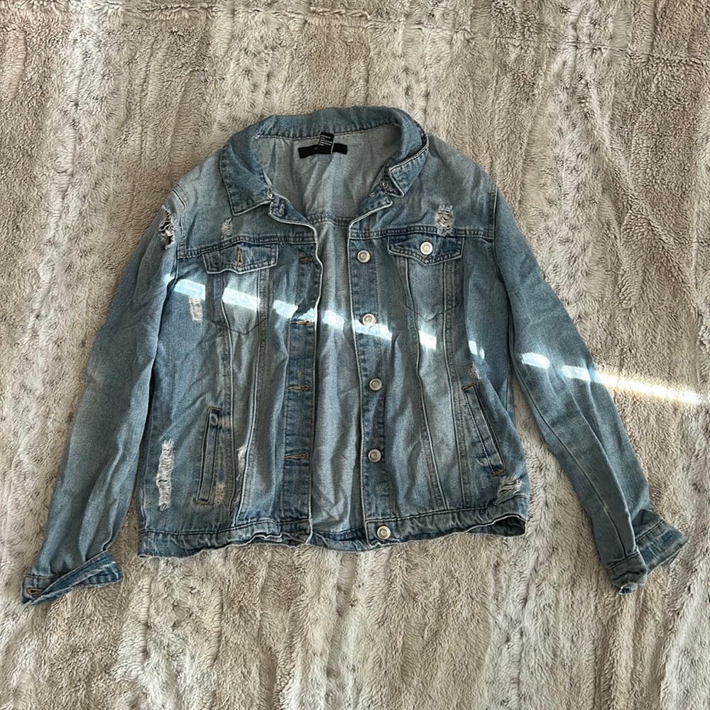 Distressed Jean Jacket